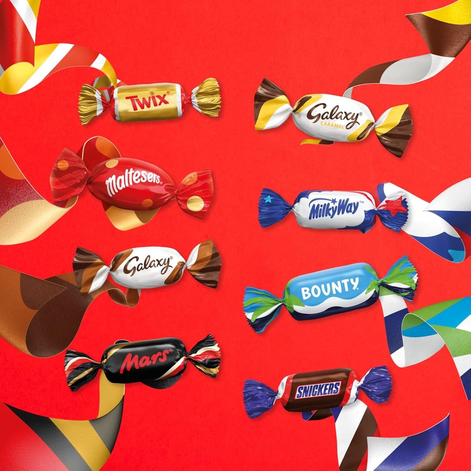 【Clearance Sale】Celebrations Chocolate Bars Multipack Bulk Box 2.4kg– Assorted Mini Milk Chocolate Bars & Sweets Variety Pack with Mars, Twix, Snickers, Bounty & Galaxy, Chocolate Gift, Sharing Snacks & Hamper Filler - Image 2